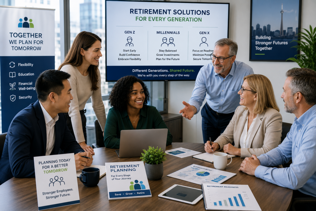 Retirement plans for multi-generational workforce planning