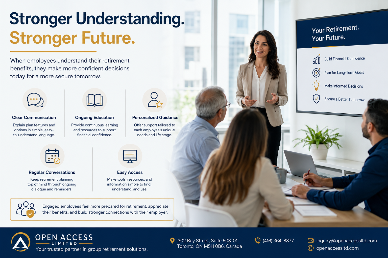 How Can Businesses Improve Employee Understanding and Engagement with Their Retirement Benefits?
