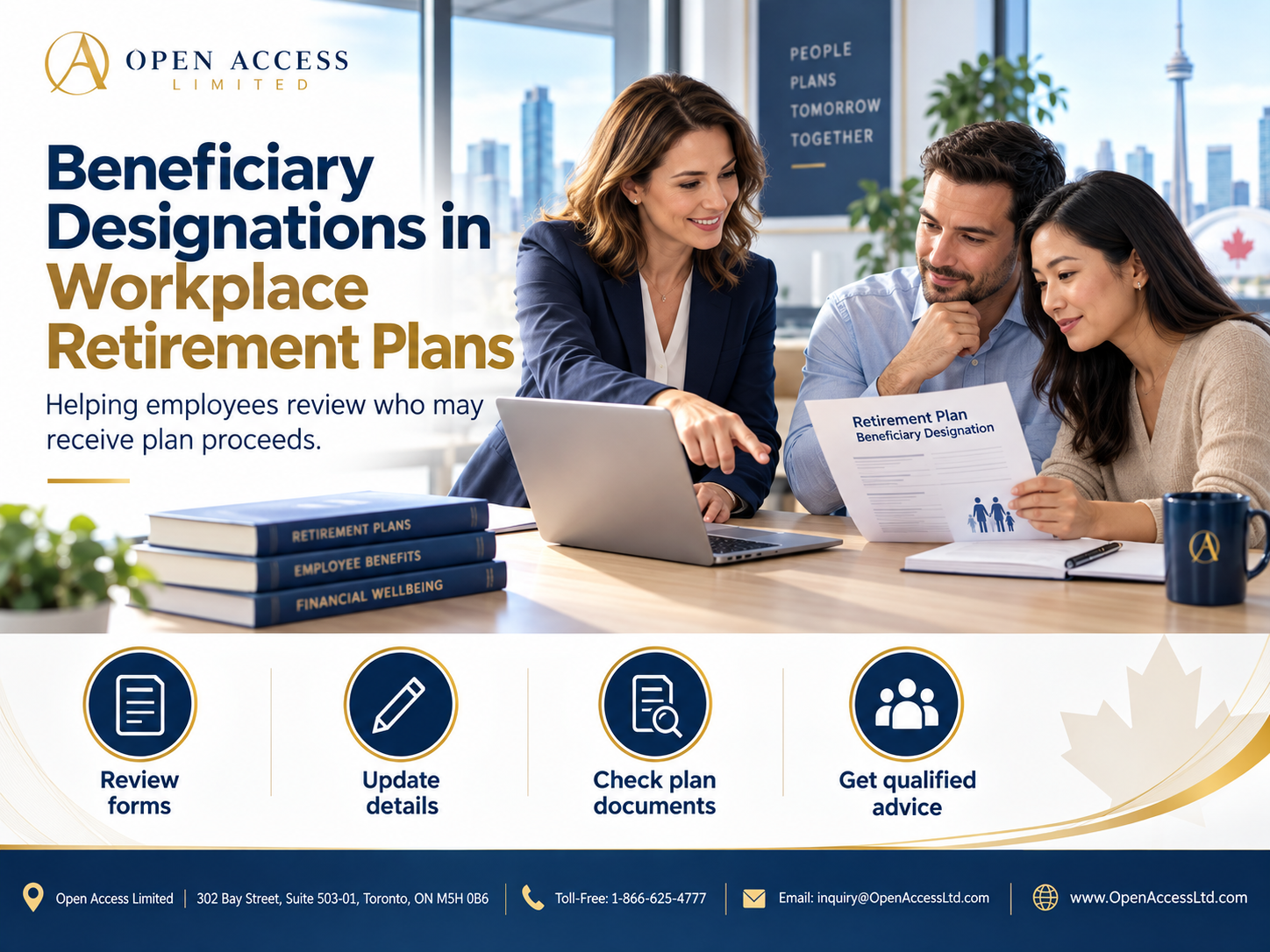 How Can Canadian Businesses Help Employees Understand Beneficiary Designations and Family Protection in Workplace Retirement Plans?